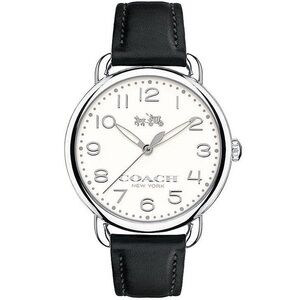 Coach Delancey Black and Silver Watch